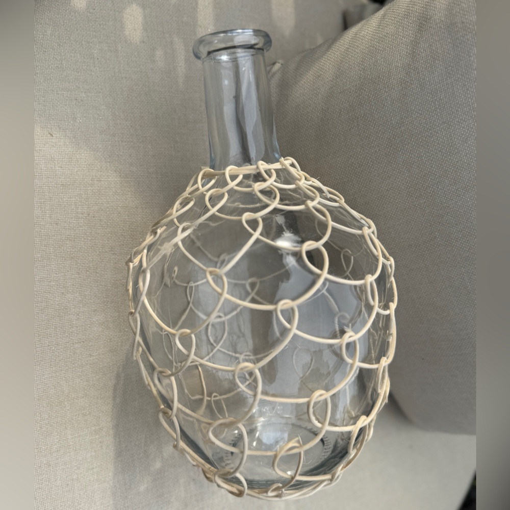 Boho Glass Bottle Vase - Picture 14 of 15